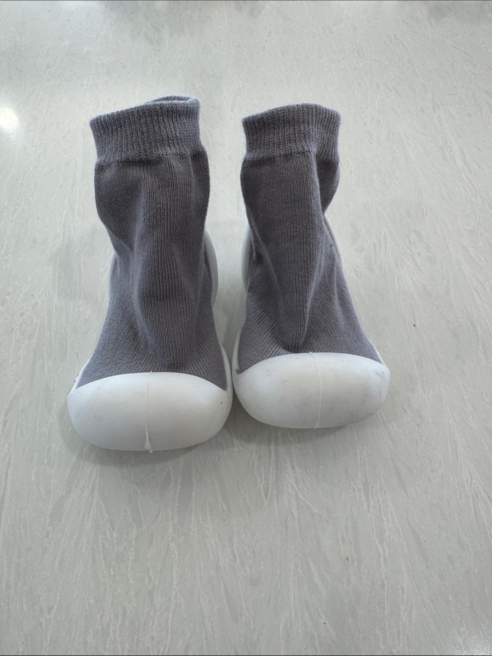 Eufance Baby Sock Shoes with Rubber Soles 12.5 cm Grey 20/21 6-12 month